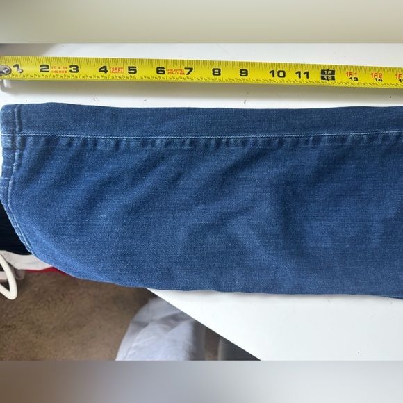 Maeve by Anthropologie Wide-Leg Cropped Denim Pants Size 30 Dark Wash - Picture 12 of 14